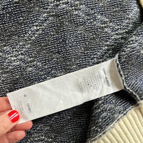 Saint Laurent Diamond Jacquard wool cardigan - Picture 13 of 13